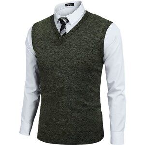 DOCKERS Men's V-Neck Sweater Vest. Plus Size 3XLT